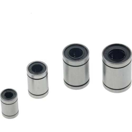 5PC LM8UU Bearing Liner Shaft Parts Rod Bearing LM3UU LM4UU LM5UU LM6UU LM10UU LM12UU Linear Motion Bushing 6x12x19mm 8x15x24