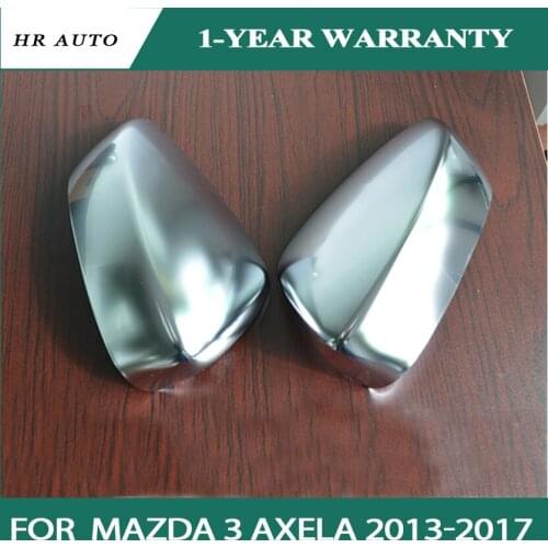 Car Accessories Fit for Mazda 3 Axela 2014 2015 2017 Chrome Door Side RearView Mirror Cover Caps Trim Overlay Strip