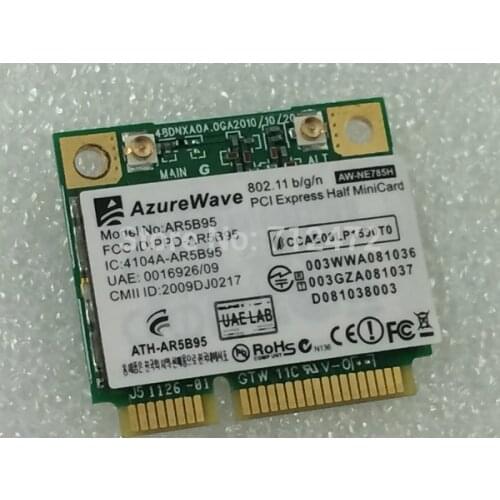 SSEA Wholesale Original New Wireless Card AzureWave AR5B95 AR9285 150Mbps 802.11b/g/n half Mini PCI-E