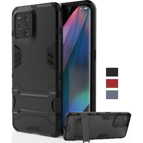 For Oppo Find X2 Pro Case Cover Find X2 Lite Neo Robot Holder Stand Shockproof Bumper Armor Phone Back Case For Oppo Find X2 Pro