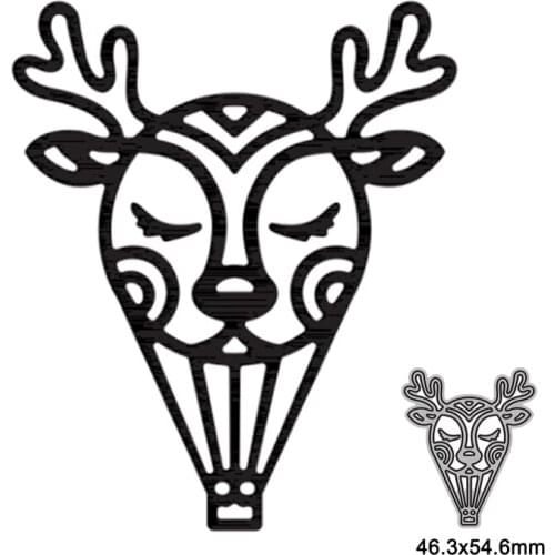 Metal Cutting Die Cut Mold Elk-shaped Hot Air Balloon For Scrapbooking Paper Card Making Photo Album Craft Template Mold New