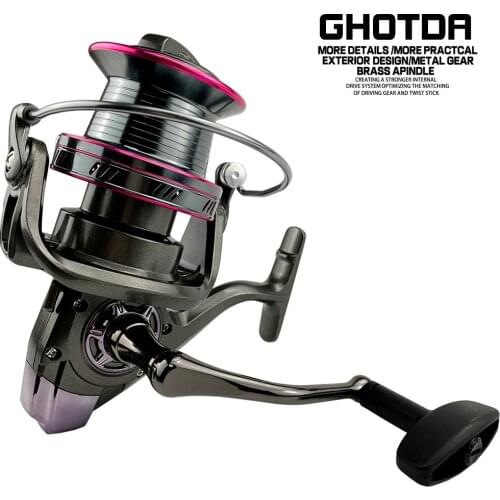 Fishing Reel YO9000-12000 Spinning Reel 20-30kg Max Drag Reel Fishing 4.0:1 High Speed Metal Spool Coil Fishing Reel