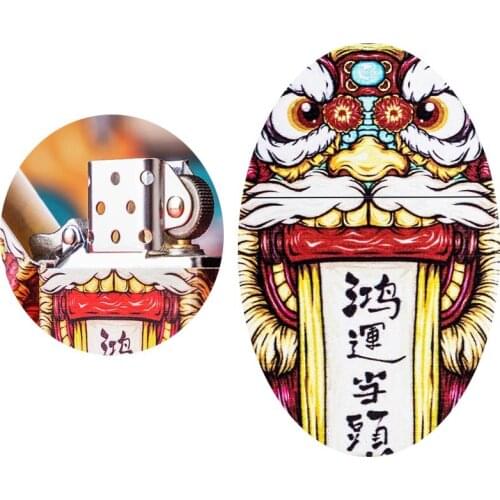 Lighter Kerosene pure copper, creative Chinese style, fortune, personality lighter