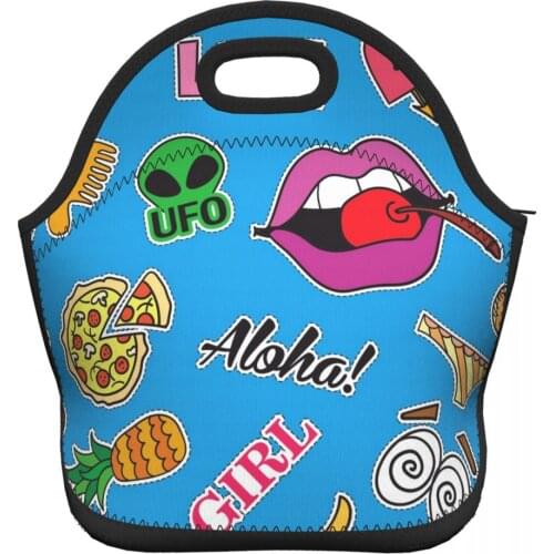 Lightweight Top Handle Lunch Bags for Women Girls School Insulated Lunch Food Organizer Tote Bags