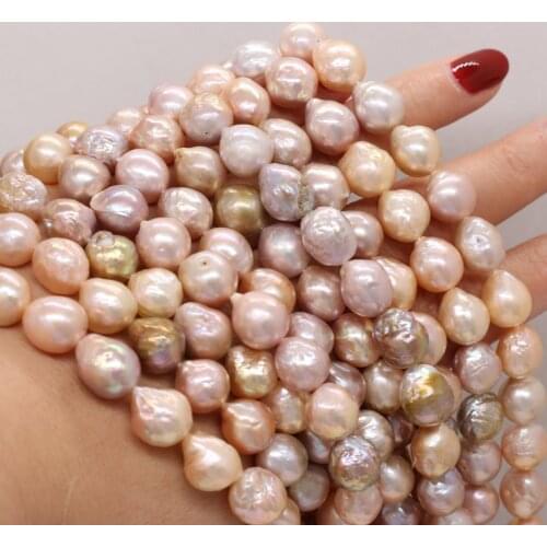 Natural Freshwater Pearl Irregular Round Baroque Loose Beads For Jewelry Making DIY Bracelet Earrings Necklace Accessory