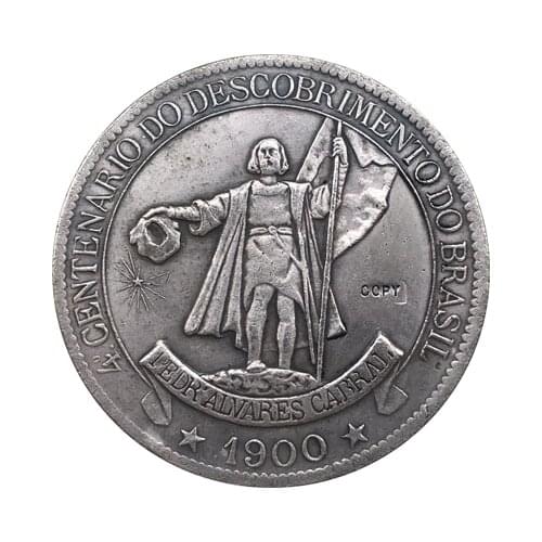 Wholesale Replica 1900 Brazil 4000 Reis copy 90% coper manufacturing