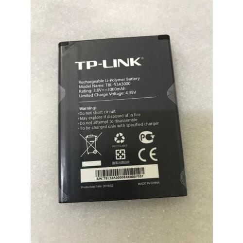 GeLar Original 3.8V 3000mAh TBL-53A3000 Replacement Battery For TP-link M7650 Rechargeable Li-polymer Bateria