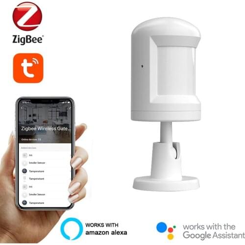 Tuya ZigBee PIR Motion Sensor Wireless Passive Infrared Detector Smart Home Security Burglar Alarm Sensor APP Control