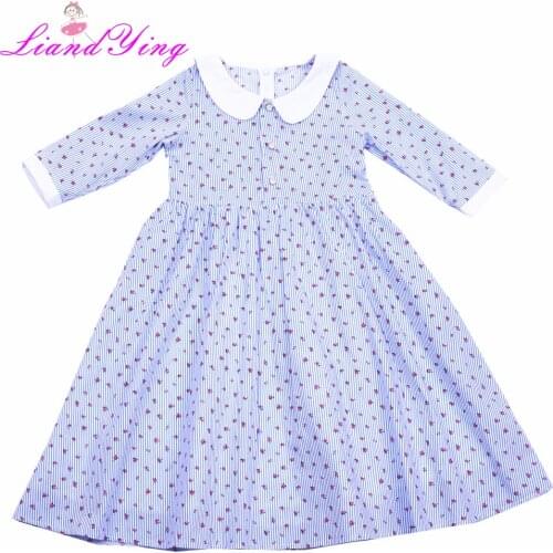 Girls Dresses 2018 Fashion Kids Girls Dress Cotton Long Sleeve Princess Dress Fashion Kids Dresses Childrens Clothing