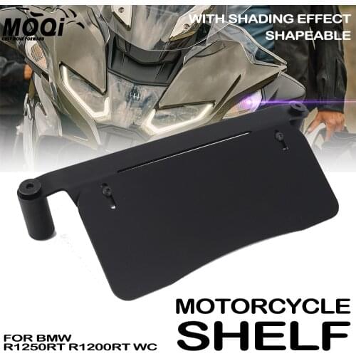 Motorcycle Shelf For BMW R1250RT R1250 RT R1200RT WC Navigation Bracket GPS Plate Electronic Equipment Platform Support Sunvisor