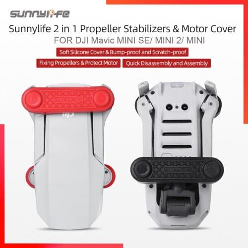 2 in 1 Propeller Stabilizers for DJI Mavic Mini 2/Mini SE Motor Cover Scratch-proof Soft Silicone Propellers Motor Protector