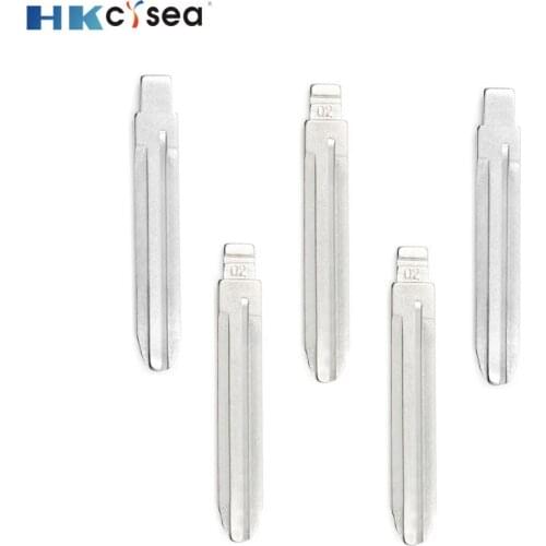HKCYSEA KD#02 KD JMD VVDI Remote Uncut Blank Metal Blade Type TOY43 #02 for Toyota Remote Car Key Blade Replacement