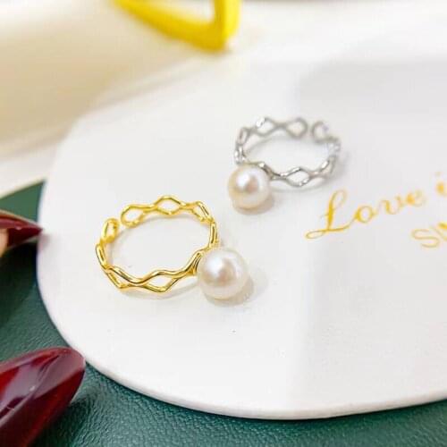 Charm Design 925 Sterling Silver Adjustable Finger Ring Base Settings Findings Jewelry Parts Fittings Accessories for Beads