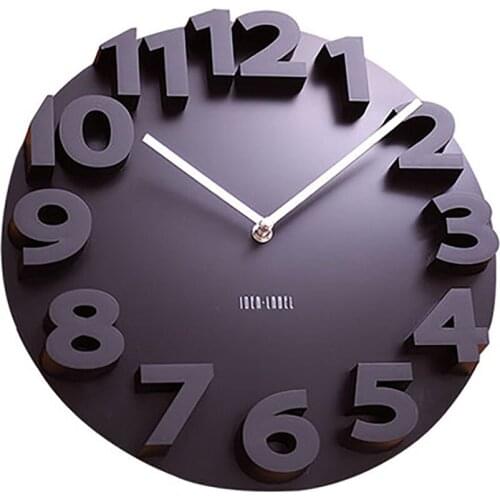 Modern Minimalist Creative Wall Clock Living Room 3D Wall Clock Modern Design Klokken Wandklokken Clock Digital Bathroom 50Q145
