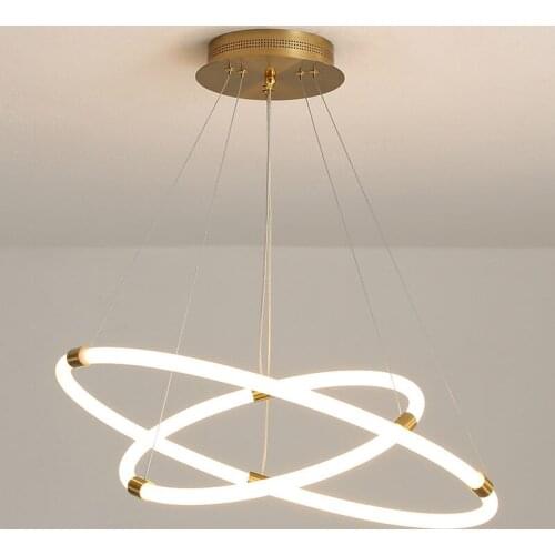 Modern Kitchen Hanging Light, Dining Room, Living Room, Led Light, Cafe, Bar, Simple Nordic White Acrylic Chandelier In Bedroom