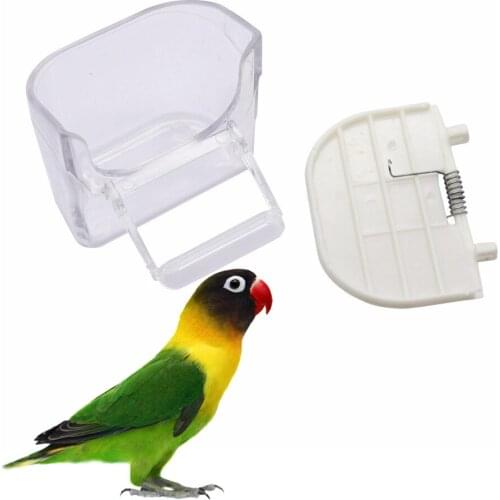 Bird supplies Bird ​Food Feeder Waterer Hanging Aviary Cage Parrot Budgie Lovebird Prevent splashing Food Containers Bird Feeder