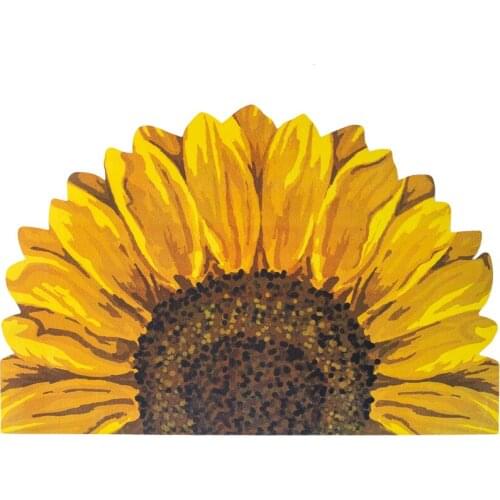 Home entrance is easy to take care of rubber flower-shaped stepping mats, bathroom absorbent non-slip mats