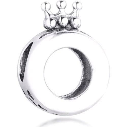 CKK Silver 925 Jewelry Crown O Charm Fits Original Bracelets Sterling Silver Beads