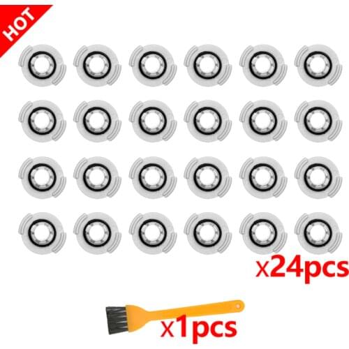 24 Pcs/Lot For Xiaomi Roborock Robot 1/2 Generation S60 S65 S50 S51 S55 T4 T6 E20 E25 Vacuum Cleaner Parts Water Tank Filter