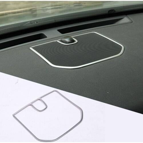 1 Pcs For Land Rover Discovery Sport 2015 2016 2017 Car Accessories ABS Matte Chrome Dashboard Speaker Frame Trim