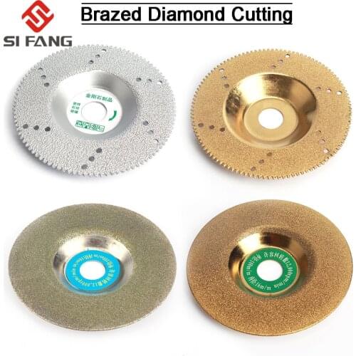 100mm Vacuum Brazed Diamond Cutting Disc Cutter Shaping Multi Purpose Grinding Wheels For Granite Marble Ceramic Tiles