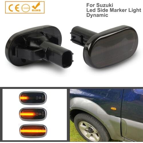 2Pcs Dynamic LED Side Marker Lights Turn Signal Lamp Car Accessories For Mazda AZ Spiano Scrum Suzuki Jimny Sierra Lapin Carry