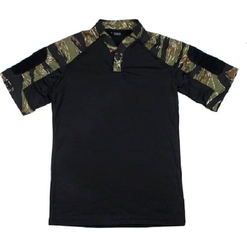 TMC3471-GST New Mens Short Sleeve T-shirt Tactical Top Single Guide Quick Dry Elastic Fabric