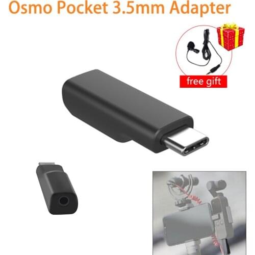 Osmo Pocket 2 3.5mm Adapter Supports external 3.5mm microphone for higher-quality recording compatible with DJI Osmo Pocket