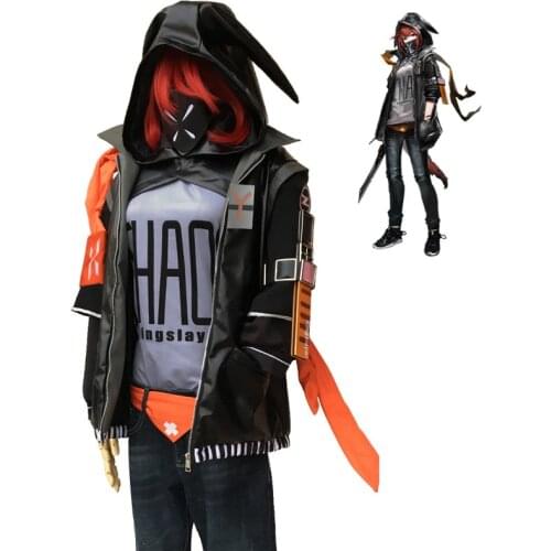 Anime! Arknights Reunion Movement Crownslayer Cosplay Costume Uniform Unisex Suit Party Halloween Outfit Costumes for Men Adult