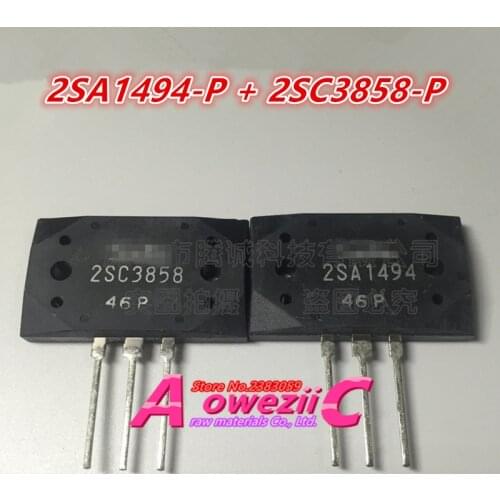 Aoweziic 2018+ 100% new imported original 2SA1494-P 2SC3858-P 2SA1494 2SC3858 2SA1494 MT-200 High power amplifier (1 pair)