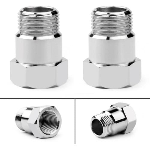 Areyourshop 2 PCS O2 Oxygen Sensor Test Pipe Extension Extender Adapter Spacer M18 X 1.5 Bung 32mm Universal Car Accessories