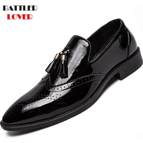 BATTLERLOVER Mens Leather Shoes