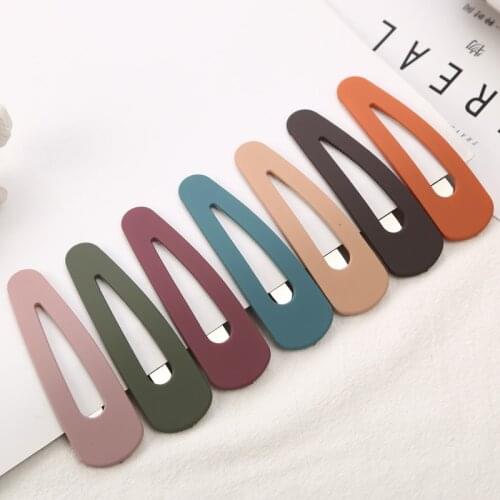 9CM Big Hair clips New Fashion For Girls Frosted Color Water Drips Elegant Hair Pins Hot Sale Barrettes Hair Accessories