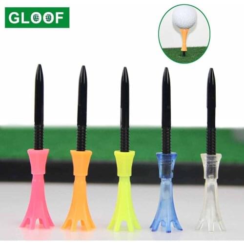 1Set 80mm Golf Tees Accessories Training Aids Golf Ball Holder Plastic Height Adjustable Golfing Tees Outdoor Sports Accessories