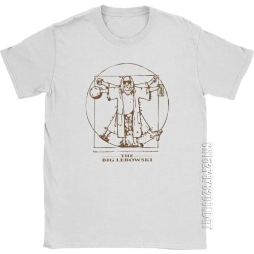 The Big Lebowski T-Shirt The Dude T Shirt Mans Plus Size Tops Hip Hop T-Shirt O-Neck 100% Cotton Tee Shirt