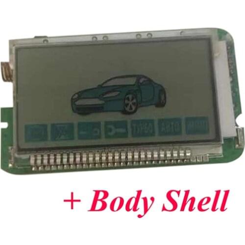 Horizontal A93 LCD Remote Control Keychain Fob For Russian Two Way StarLine A93 Car Alarm System