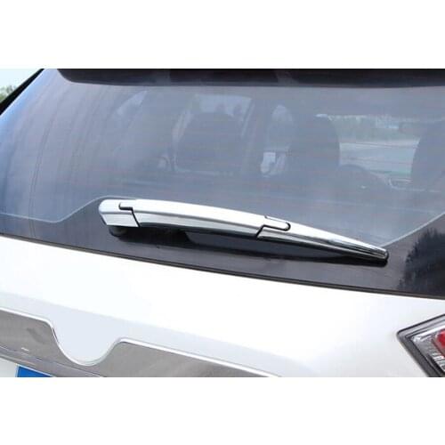 Chrome ABS Car Exterior Rear Window Rain Wiper Cover Trim Sticker Styling For Nissan Rogue X-Trail 2014 2015