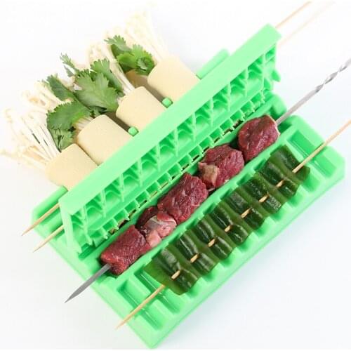 Multifunctional Barbecue String Artifact Food Meat String Device lamb skewers manual vegetable 3 in 1 household barbecue tool