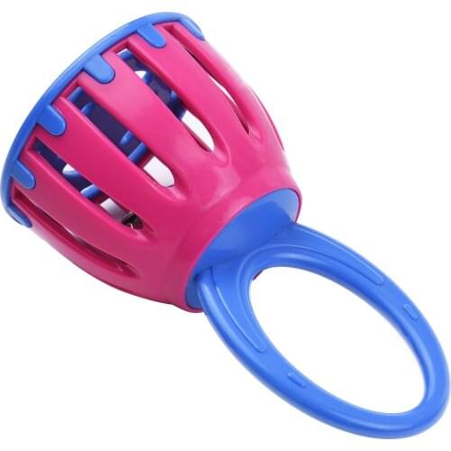 Muslady 5 Inch Cage Bell Mini Handheld Bell Early Educational Musical Percussion Instrument