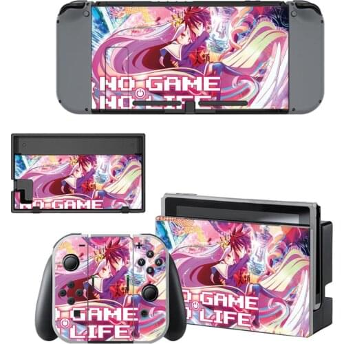 No Game No Life Nintendo Switch Skin Sticker NintendoSwitch stickers skins for Nintend Switch Console and Joy-Con Controller