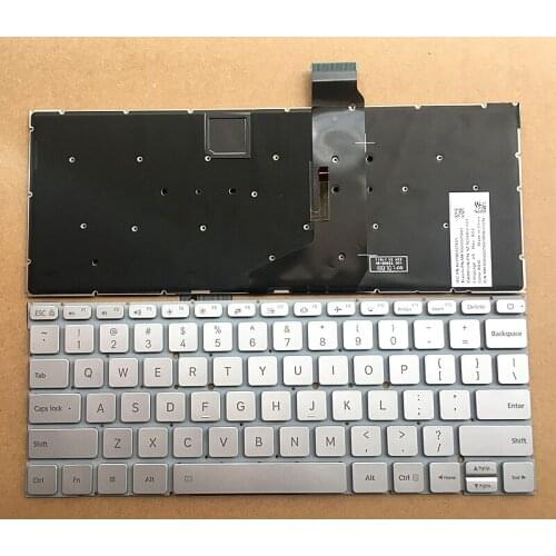 Laptop/notebook US Backlight Keyboard for Xiaomi MI Air 12.5 161201-01 AA AQ AI AL 6037B0129001 MK10000012061 Silver/Gold