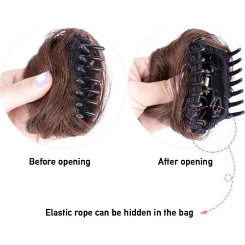 2021 New Female Hairball Head Catching Clip Hair Pack Half-ball Simulation Small Hairpin Hair Device W3U9