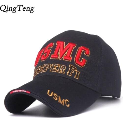New Arrive US Marine Tactical Baseball Cap Men USMC Navy Snapback Hat SEMPER FI Bone Adjustable Outdoor Cotton Army Baseball Hat