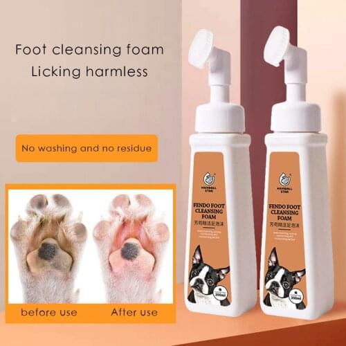 Artifact for dog foot washing, no scrubbing foot sole cleaning foot care Teddy cat paw wash pet foot cleansing foam 250ml