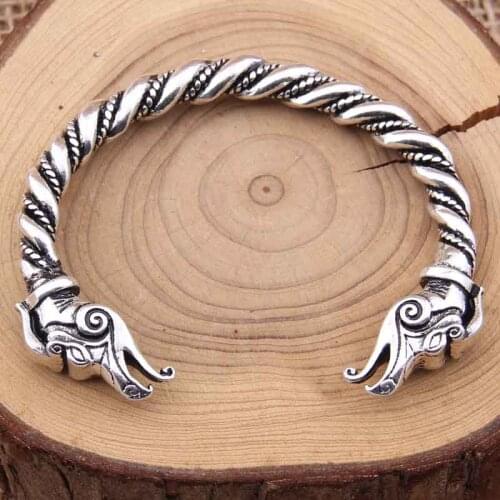 Teen Wolf Head Bracelet Indian Jewelry Fashion Accessories Viking Bracelet Men Wristband Cuff Bracelets For Women Bangles