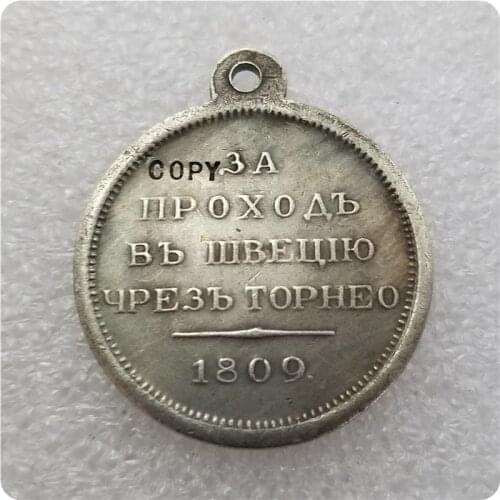 Russia : silver-plated medaillen / medals:1809(Bb) COPY commemorative coins-replica coins medal coins collectibles
