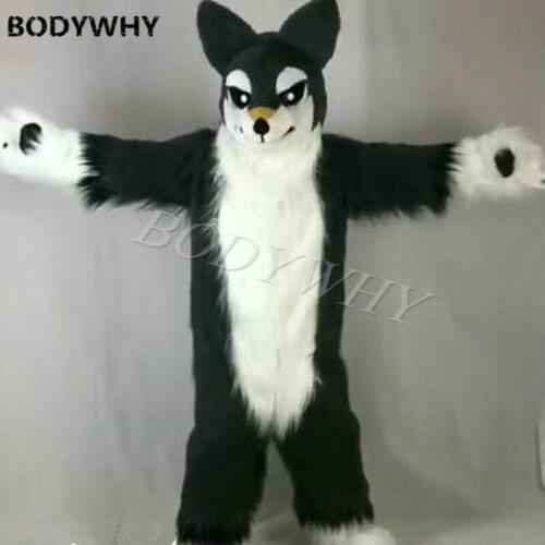 Christmas Carnival Performance Costume Halloween Long-haired Fox Cosplay Suit Birthday Party Adult Use Advertising Parade Mascot