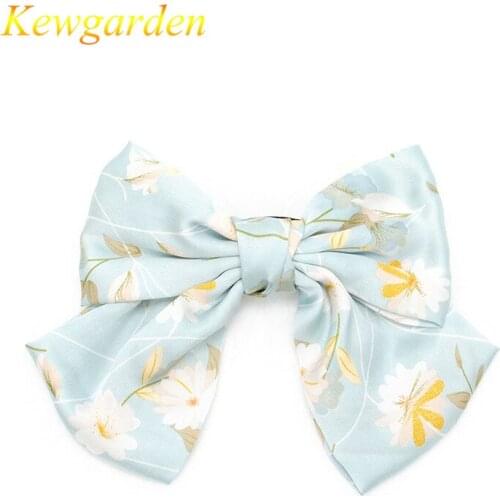 Kewgarden Childrens temperament big bow hairpin spring retro girls hair accessories baby girl headbands 4pcs
