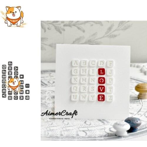 Alphabet Series Metal Cutting Dies Scrapbooking Stencil For DIY Paper Card Decorative Embossing Die Cut Craft Dies New 2019