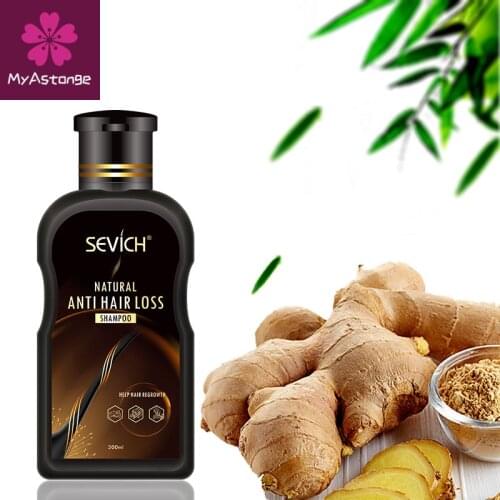 Sevich 200ml hair loss treatment shampoo hair care shampoo bar ginger hair growth cinnamon anti-hair loss shampoo